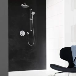 Grohe Grohtherm Thermostatic Shower System with Shower Head, Hand Shower, Slide Bar, Hose, and Valve Trim -Signature Hardware Shop grohe 34 745 alternate 249