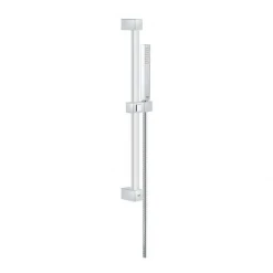 Grohe EuroCube Pressure Balance Shower System with Single Function Shower Head and Hand Shower, Slide Bar and Valve Trim - Less Valve -Signature Hardware Shop grohe gr sqr 02 hand shower package 106