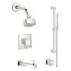 Grohe Eurocube Thermostatic Shower System with Multi-Function Shower Head, Handshower, Slide Bar, Wall Supply, Tub Spout, Integrated Diverter and Volume Control - Rough-In Valve Included 1 Grohe Eurocube Thermostatic Shower System with Multi-Function Shower Head, Handshower, Slide Bar, Wall Supply, Tub Spout, Integrated Diverter and Volume Control - Rough-In Valve Included -Signature Hardware Shop grohe gss eurocube dth 06 000 18