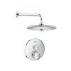 Grohe SmartControl Shower System with Shower Head, Shower Arm, Valve Trim, and Rough In -Signature Hardware Shop grohe gss grohtherm cir 01 000 7109186
