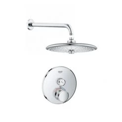 Grohe SmartControl Shower System with Shower Head, Shower Arm, Valve Trim, and Rough In