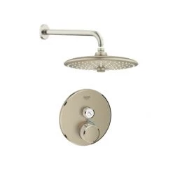 Grohe SmartControl Shower System with Shower Head, Shower Arm, Valve Trim, and Rough In