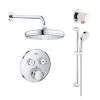Grohe SmartControl Shower System with Hand Shower, Shower Head, Shower Arm, Wall Supply Elbow, Valve Trim, and Rough In -Signature Hardware Shop grohe gss grohtherm cir 05 00a 7109186
