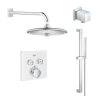Grohe SmartControl Shower System with Shower Head, Shower Arm, Wall Supply Elbow, Hand Shower, Valve Trim, and Rough In -Signature Hardware Shop grohe gss grohtherm sq 04 ls0 7109186
