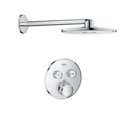 Grohe SmartControl Shower System with Shower Head, Valve Trim, and Rough In