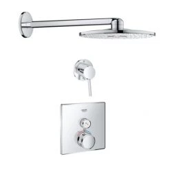 Grohe SmartControl Shower System with Shower Head, Diverter Trim, Valve Trim, and Rough In