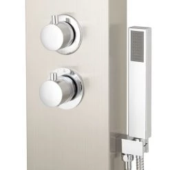 Signature Hardware Hydi Thermostatic Stainless Steel Shower Panel with Hand Shower, Four Bodysprays, and Mounting Tray -Signature Hardware Shop signature hardware 296150 alternate view 244
