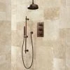 Signature Hardware Isola Thermostatic Shower System with 8" Rain Shower Head and Hand Shower - Rough In Included 2 Signature Hardware Isola Thermostatic Shower System with 8" Rain Shower Head and Hand Shower - Rough In Included -Signature Hardware Shop signature hardware 365173 830653
