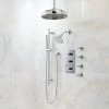 Signature Hardware Exira Thermostatic Shower System - 12" Rain, Wall Shower, Handshower and 4 Sprays -Signature Hardware Shop signature hardware 393100 8078424
