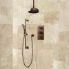 Signature Hardware Isola Thermostatic Shower System with 14" Rain Shower Head and Hand Shower - Rough In Included -Signature Hardware Shop signature hardware 403054 830653