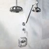 Signature Hardware Vintage Pressure Balanced Shower System with 6" Rain Shower Head - Rough In Included