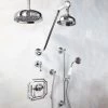 Signature Hardware Vintage Pressure Balanced Shower System with Shower Heads, Hand Shower, Slide Bar, Bodysprays, Shower Arms, Hose and Valve Trim - Valve Included -Signature Hardware Shop signature hardware 403157 9579736