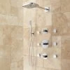 Signature Hardware Arin Thermostatic Shower System with Hand Shower and 6 Body Sprays - Rough In Included