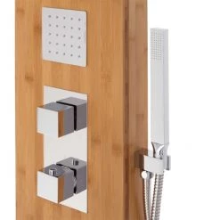 Signature Hardware Muzzillo Thermostatic Bamboo Shower Panel with Hand Shower and Three Bodysprays -Signature Hardware Shop signature hardware 413237 alternate view 169