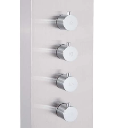 Signature Hardware Shelton Thermostatic Stainless Steel Shower Panel with Hand Shower, Four Bodysprays, and Tub Spout 7 Signature Hardware Shelton Thermostatic Stainless Steel Shower Panel with Hand Shower, Four Bodysprays, and Tub Spout - Image 5
