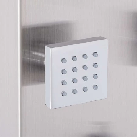 Signature Hardware Shelton Thermostatic Stainless Steel Shower Panel with Hand Shower, Four Bodysprays, and Tub Spout 8 Signature Hardware Shelton Thermostatic Stainless Steel Shower Panel with Hand Shower, Four Bodysprays, and Tub Spout - Image 6