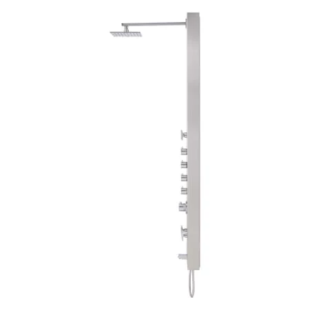Signature Hardware Shelton Thermostatic Stainless Steel Shower Panel with Hand Shower, Four Bodysprays, and Tub Spout 5 Signature Hardware Shelton Thermostatic Stainless Steel Shower Panel with Hand Shower, Four Bodysprays, and Tub Spout - Image 3