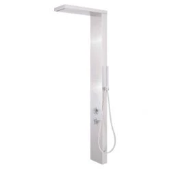 Signature Hardware Klette Thermostatic Stainless Steel Shower Panel with Hand Shower and Three Bodysprays