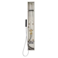 Signature Hardware Vaughn Pressure Balanced Stainless Steel Shower Panel with Hand Shower and Four Bodysprays -Signature Hardware Shop signature hardware 414024 alternate view 119