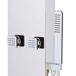 Signature Hardware Vaughn Pressure Balanced Stainless Steel Shower Panel with Hand Shower and Four Bodysprays -Signature Hardware Shop signature hardware 414024 alternate view 170