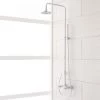Signature Hardware Stiles Exposed Shower System with Rain Shower Head, Hand Shower and Hose - Rough In Included