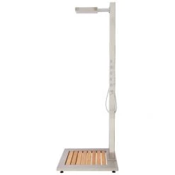 Signature Hardware Dalton Stainless Steel Thermostatic Outdoor Shower Panel with Shower Head, Hand Shower, Bodysprays and Bamboo Tray -Signature Hardware Shop signature hardware 417701 side 94