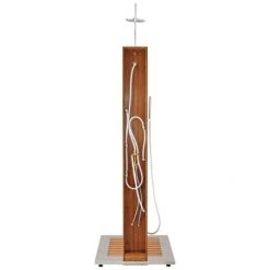 Signature Hardware Newman Thermostatic Outdoor Shower Panel with Shower Head, Hand Shower, Bodysprays and Bamboo Tray -Signature Hardware Shop signature hardware 417702 plumbing 138