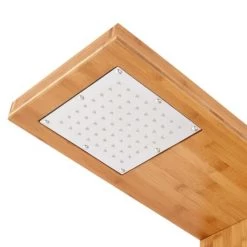 Signature Hardware Murray Bamboo Thermostatic Outdoor Shower Panel with Shower Head, Hand Shower, Bodysprays and Tray 12 Signature Hardware Murray Bamboo Thermostatic Outdoor Shower Panel with Shower Head, Hand Shower, Bodysprays and Tray -Signature Hardware Shop signature hardware 417703 shower head detail 167