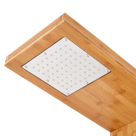 Signature Hardware Murray Bamboo Thermostatic Outdoor Shower Panel with Shower Head, Hand Shower, Bodysprays and Tray 7 Signature Hardware Murray Bamboo Thermostatic Outdoor Shower Panel with Shower Head, Hand Shower, Bodysprays and Tray - Image 5