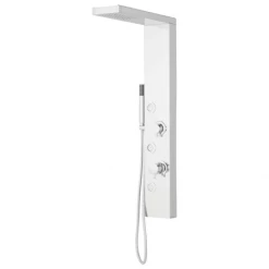 Signature Hardware Briley Pressure Balanced Stainless Steel Shower Panel with Hand Shower and Three Bodysprays