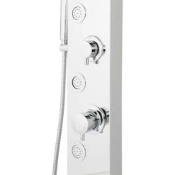 Signature Hardware Briley Pressure Balanced Stainless Steel Shower Panel with Hand Shower and Three Bodysprays -Signature Hardware Shop signature hardware 420028 alternate view 183