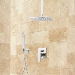 Signature Hardware Ryle Pressure Balanced Shower System with 7-3/4" Rain Shower Head and Hand Shower - Rough In Included