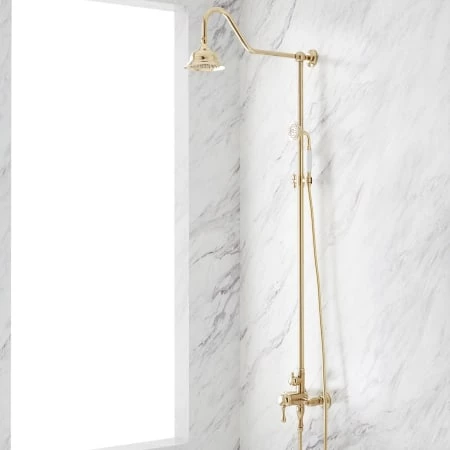Signature Hardware Alliston Pressure Balanced Shower System with Shower Head, Hand Shower - Rough In Included 3 Signature Hardware Alliston Pressure Balanced Shower System with Shower Head, Hand Shower - Rough In Included