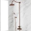 Signature Hardware Cooper Thermostatic Shower System with 8-3/4" Rainfall Shower Head and Hand Shower- Rough In Included 1 Signature Hardware Cooper Thermostatic Shower System with 8-3/4" Rainfall Shower Head and Hand Shower- Rough In Included -Signature Hardware Shop signature hardware 433229 5805017
