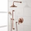 Signature Hardware Cooper Pressure Balanced Shower System with 8" Rain Shower Head and Hand Shower - Rough In Included -Signature Hardware Shop signature hardware 436858 830653