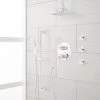 Signature Hardware Cooper Pressure Balanced Shower System with 12" Rain Shower Head, Hand Shower, and 3 Body Sprays - Rough In Included -Signature Hardware Shop signature hardware 436880 830653