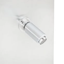 Signature Hardware Woodgate Freestanding Stainless Steel Thermostatic Outdoor Shower Panel with Shower Head, Foot Shower, and Shelf -Signature Hardware Shop signature hardware 437303 foot shower detail 196