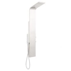 Signature Hardware Gailynn Pressure Balanced Stainless Steel Shower Panel with Hand Shower and Two Bodysprays