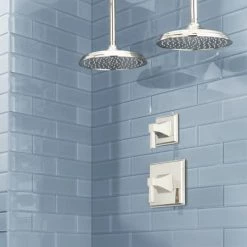 Signature Hardware Pinecrest Pressure Balanced Shower System with Shower Head, Shower Arm, Valve Trim, and Lever Handles