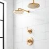 Signature Hardware Lentz Pressure Balanced Shower System with Shower Head, Shower Arm, Valve Trim - Less Rough In Valves -Signature Hardware Shop signature hardware 476239 5643579