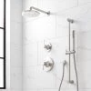 Signature Hardware Lentz Pressure Balanced Shower System with Shower Head, Hand Shower, Slide Bar, Shower Arm, Hose, and Valve Trim - Rough In Included -Signature Hardware Shop signature hardware 476260 5643579