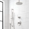 Signature Hardware Lentz Pressure Balanced Shower System with Shower Head, Hand Shower, Slide Bar, Shower Arm, and Hose - Less Rough-In Valves -Signature Hardware Shop signature hardware 476272 5643579