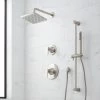 Signature Hardware Berwyn Pressure Balanced Shower System with Rain Shower Head, Slide Bar, Hand Shower, Hose, Valve Trim and Diverter - Rough In Included -Signature Hardware Shop signature hardware 482795 518610
