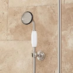 Signature Hardware Oxford Exposed Thermostatic Tub and Shower System with Hand Shower and Tub Spout - Rough In Included -Signature Hardware Shop signature hardware 905351 hand shower brushed nickel 151