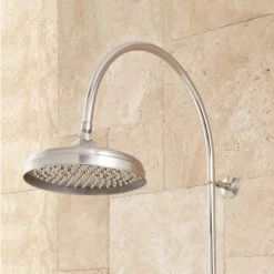 Signature Hardware Oxford Exposed Thermostatic Tub and Shower System with Hand Shower and Tub Spout - Rough In Included -Signature Hardware Shop signature hardware 905351 shower head brushed nickel 71