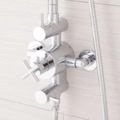 Signature Hardware Exira Thermostatic Shower System with Rain Shower Head, Hand Shower - Rough In Included -Signature Hardware Shop signature hardware 923585 alternate image 87