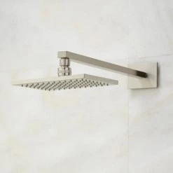 Signature Hardware Onassis Thermostatic Shower System with Shower Head, Hand Shower, Slide Bar, Bodysprays, Shower Arm, Hose and Valve Trim - Valve Included -Signature Hardware Shop signature hardware 925939 shower head brushed nickel 215
