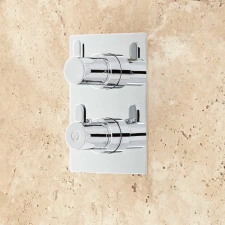 Signature Hardware Hinson Thermostatic Shower System with " Shower Head and Hand Shower - Rough In Included 5 Signature Hardware Hinson Thermostatic Shower System with " Shower Head and Hand Shower - Rough In Included - Image 3