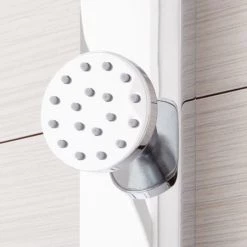 Signature Hardware Correia Thermostatic Shower Panel with Rain Shower Head, Hand Shower, Hose, and 3 Body Sprays - Rough In Included 10 Signature Hardware Correia Thermostatic Shower Panel with Rain Shower Head, Hand Shower, Hose, and 3 Body Sprays - Rough In Included -Signature Hardware Shop signature hardware 931424 chrome body spray 243