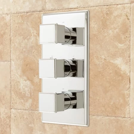 Signature Hardware Ryle Thermostatic Shower System with 7-3/4" Rain Shower Head and Hand Shower - Rough In Included 8 Signature Hardware Ryle Thermostatic Shower System with 7-3/4" Rain Shower Head and Hand Shower - Rough In Included - Image 6